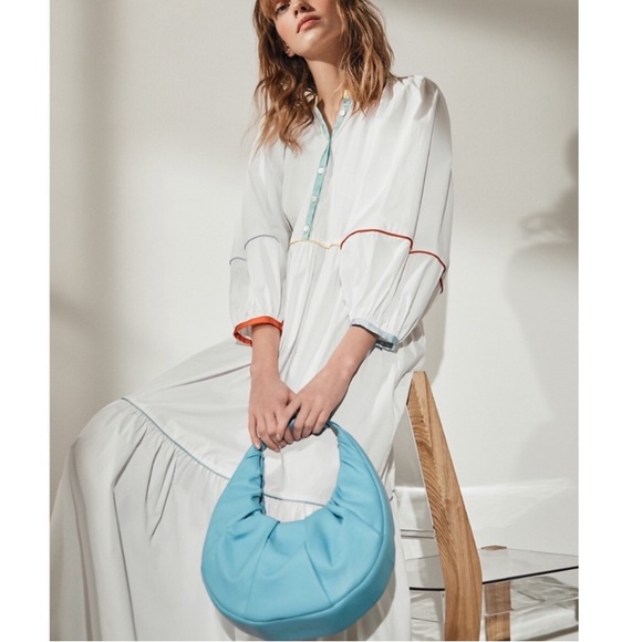 Staud Demi Button-Front Dress with Piping Size 2 - Picture 1 of 8